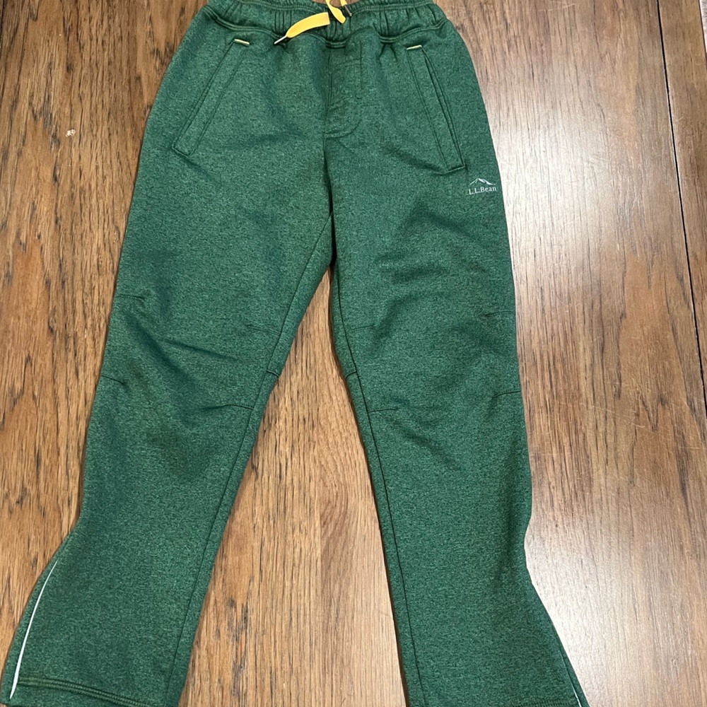 LL Bean Forest Green Kids Joggers